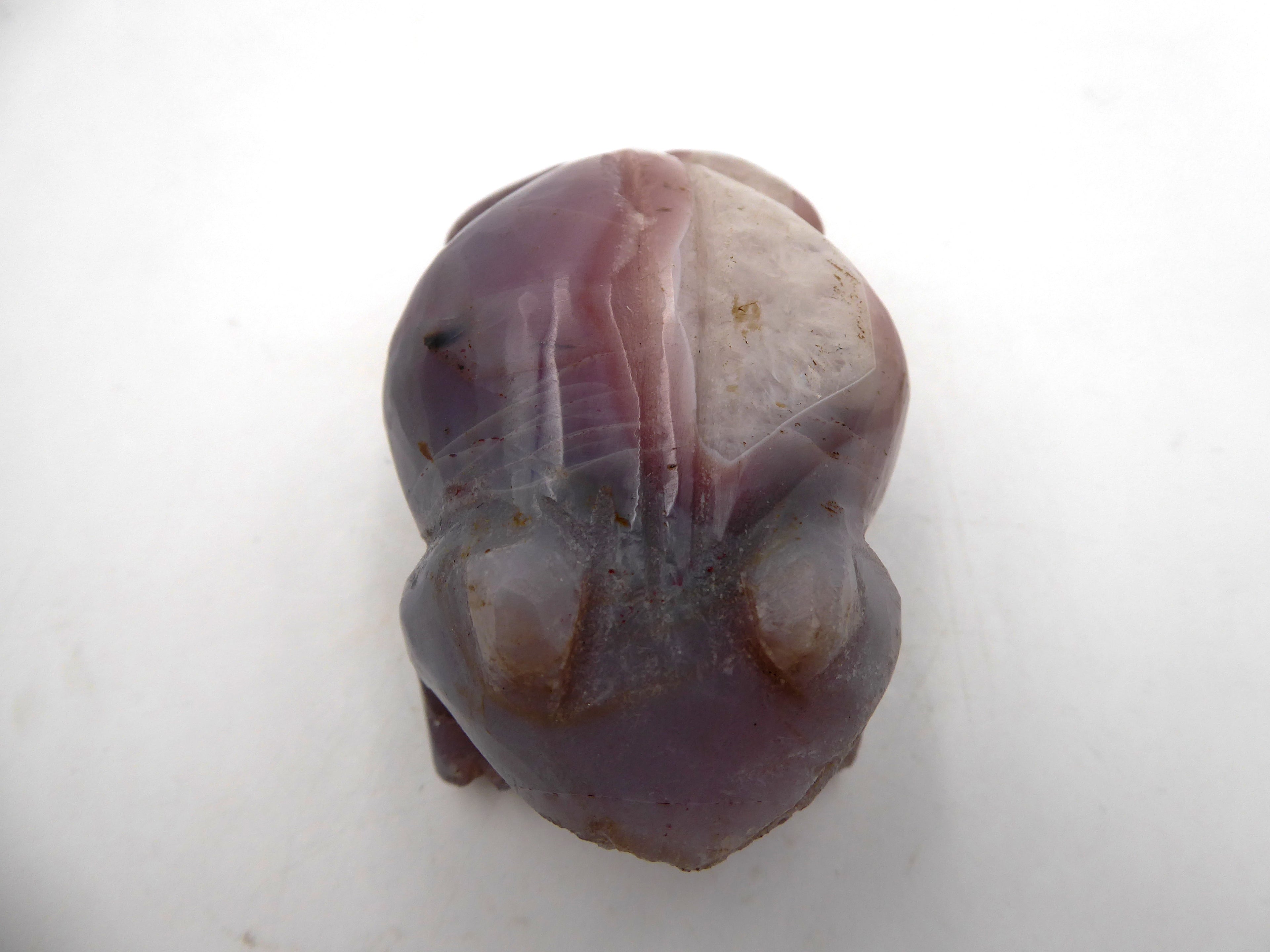 Grenouille en Agate venant d'Afrique du sud