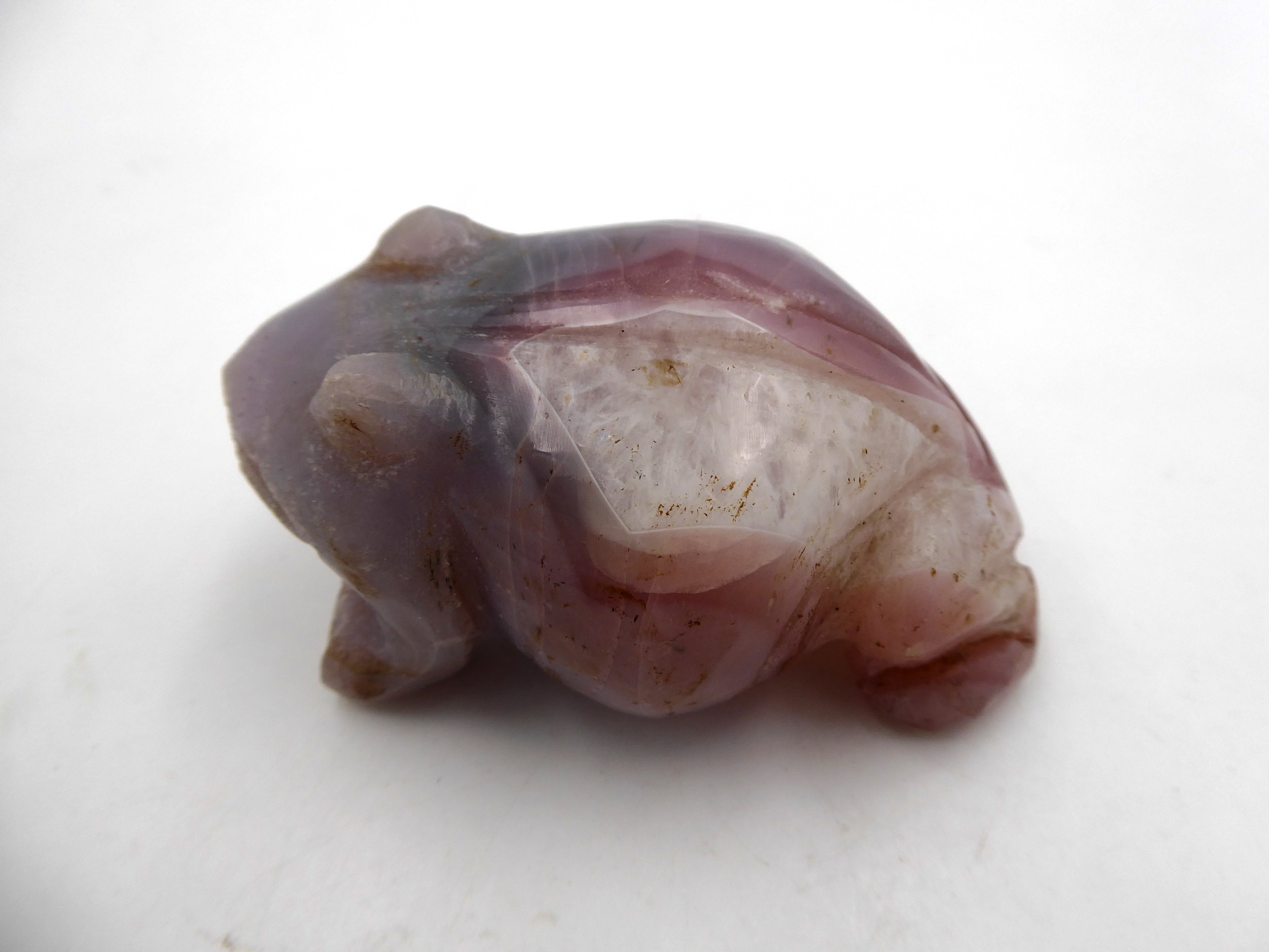 Grenouille en Agate venant d'Afrique du sud