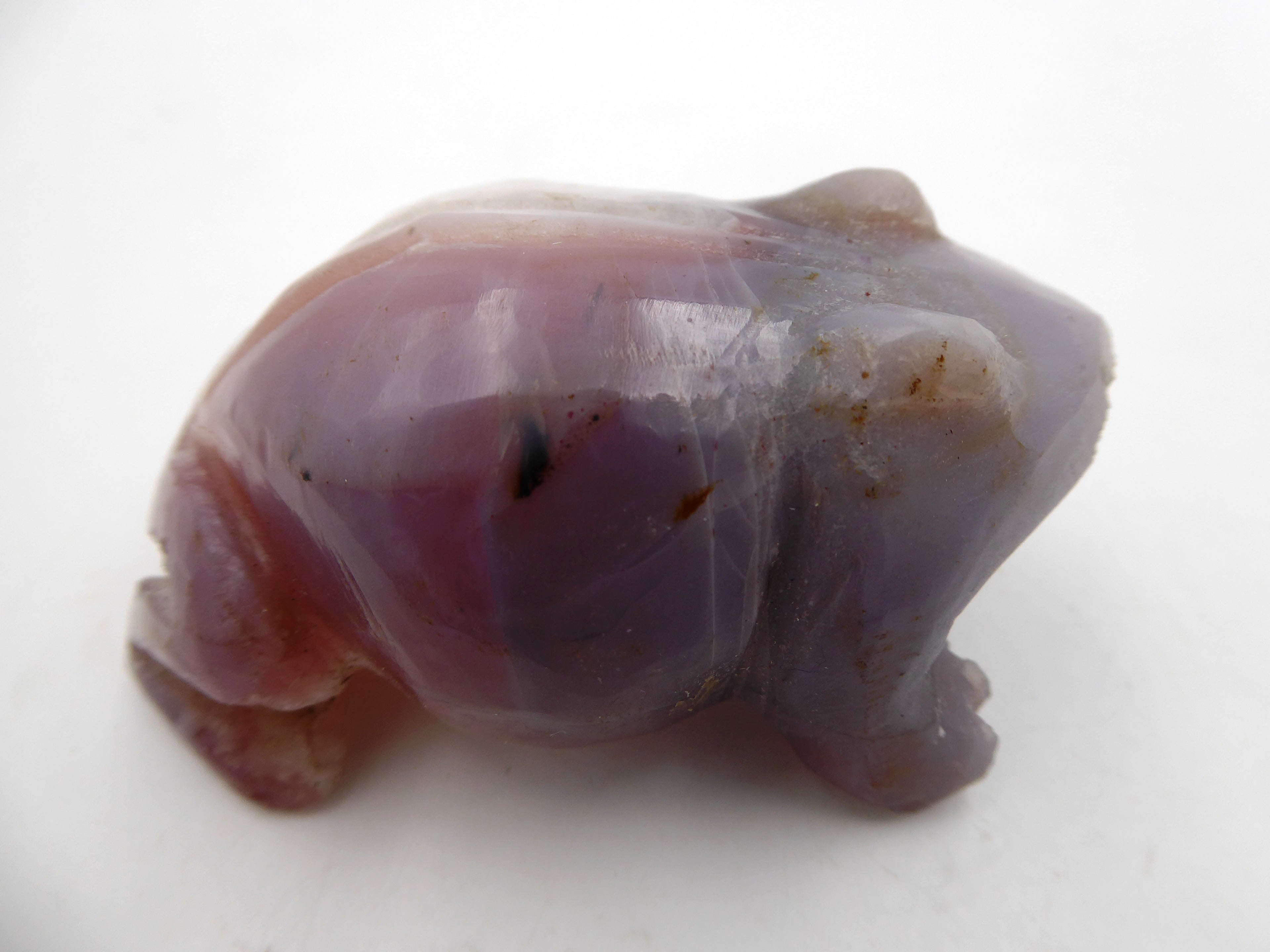 Grenouille en Agate venant d'Afrique du sud