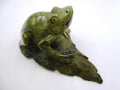 Grosse grenouille sur un nénuphar (Jaspe Kimbala ?) - Venant d'Afrique du sud