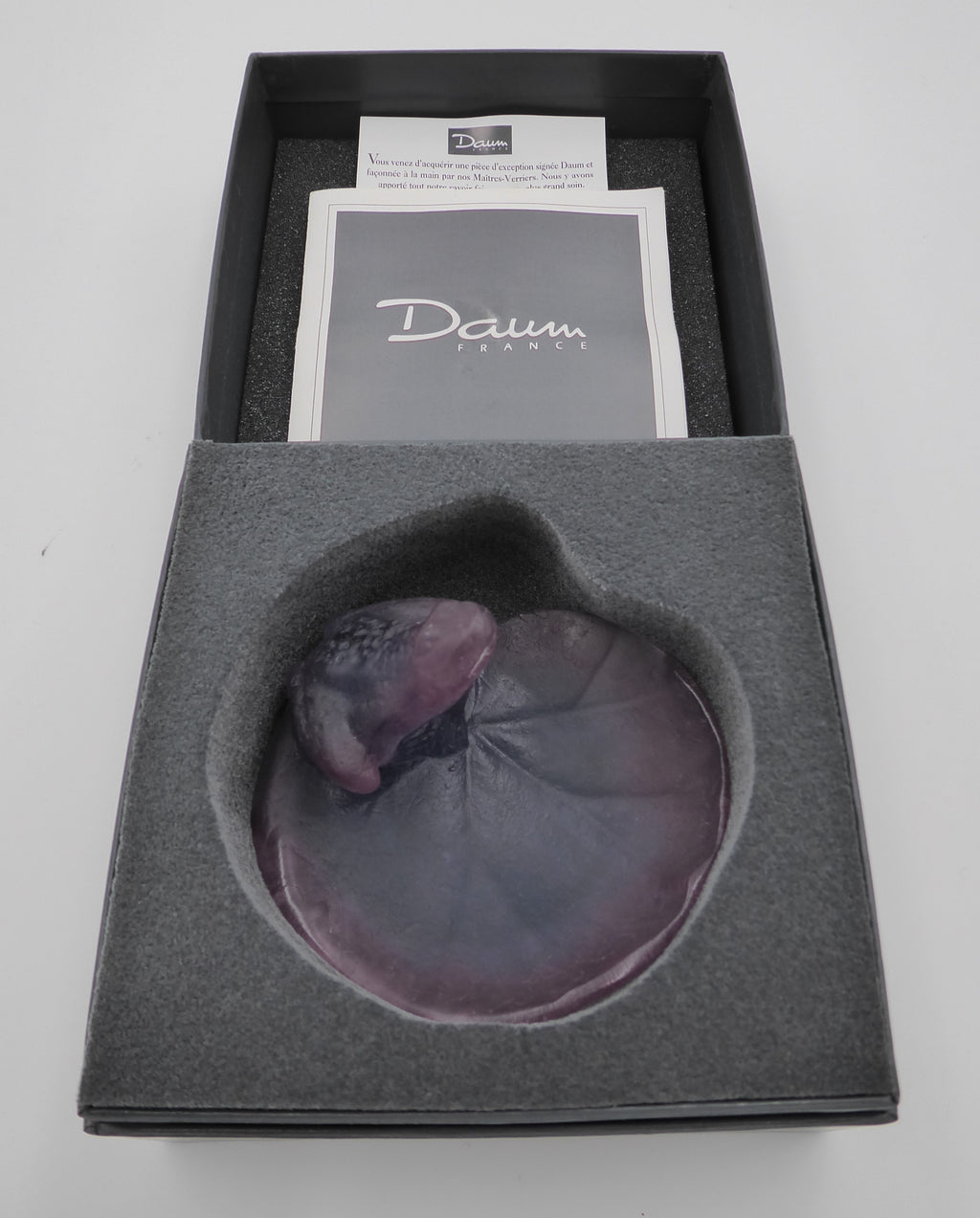 Coupe vide poche DAUM édition limitée école de Nancy (Très rare)