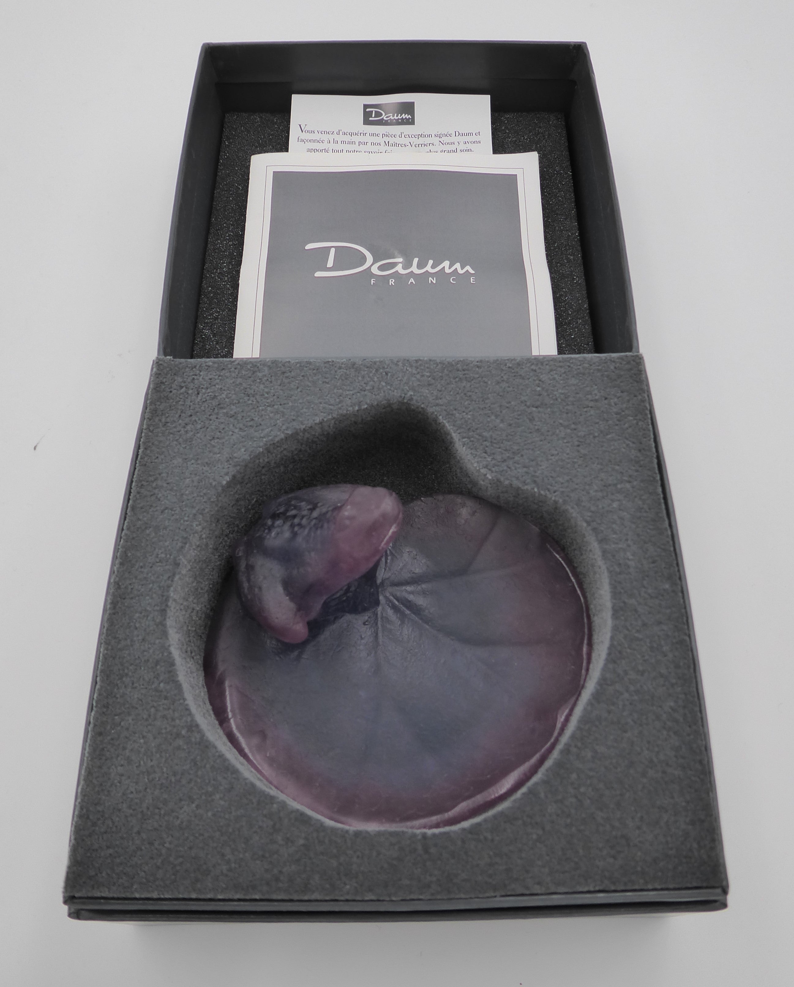 Coupe vide poche DAUM édition limitée école de Nancy (Très rare)