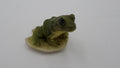 Petite grenouille en céramique italienne signée