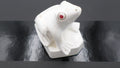 Grenouille en plastique blanche