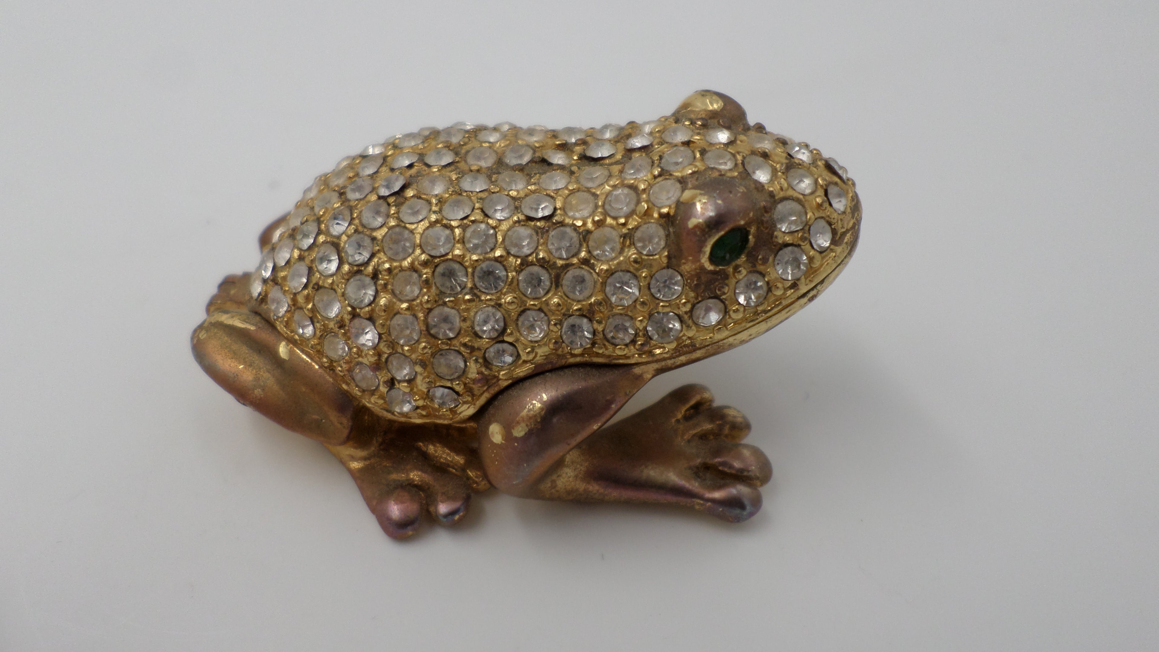 Petite boite à bijoux doré cristaux naturels