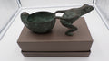 Grenouille tirant un bac - Bronze ancien