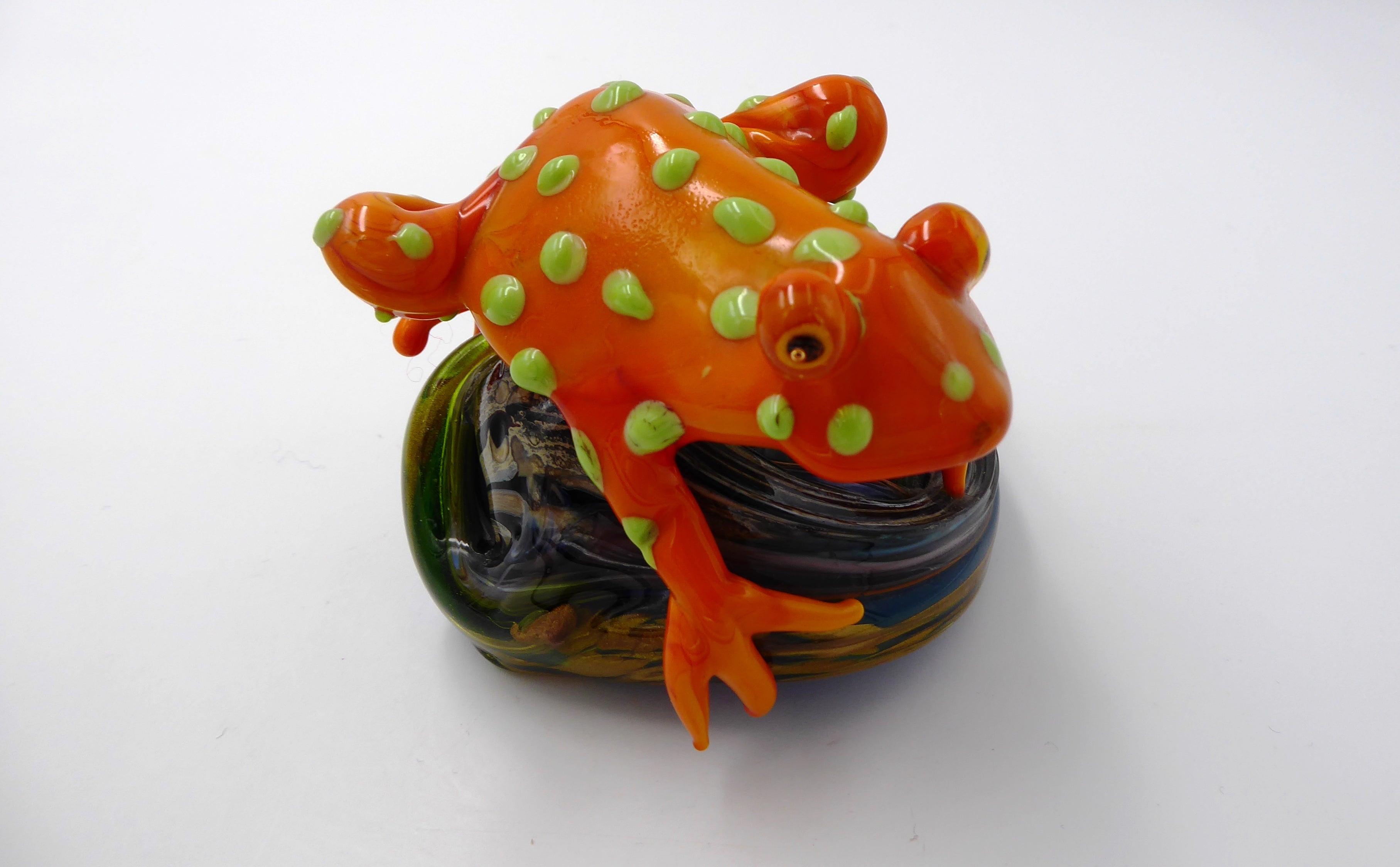 Très belle grenouille en verre soufflé de marque CAFI VENEZIA (Murano)