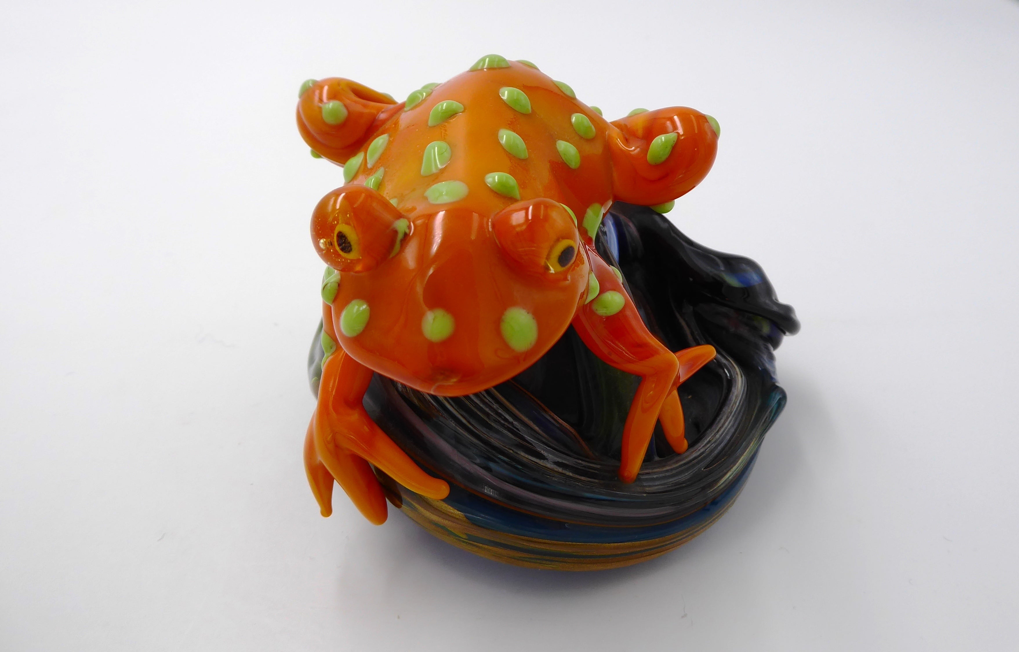 Très belle grenouille en verre soufflé de marque CAFI VENEZIA (Murano)