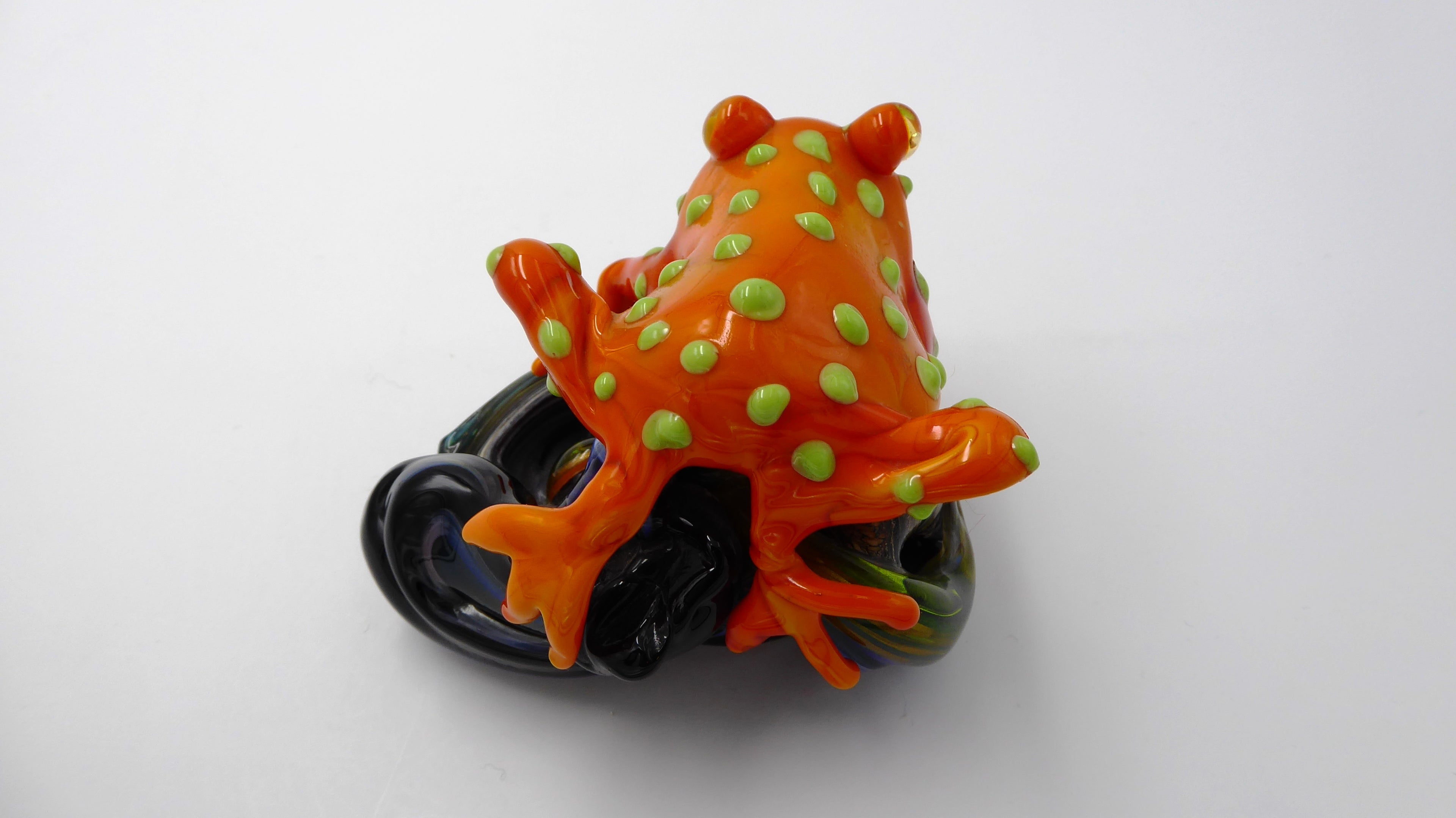 Très belle grenouille en verre soufflé de marque CAFI VENEZIA (Murano)