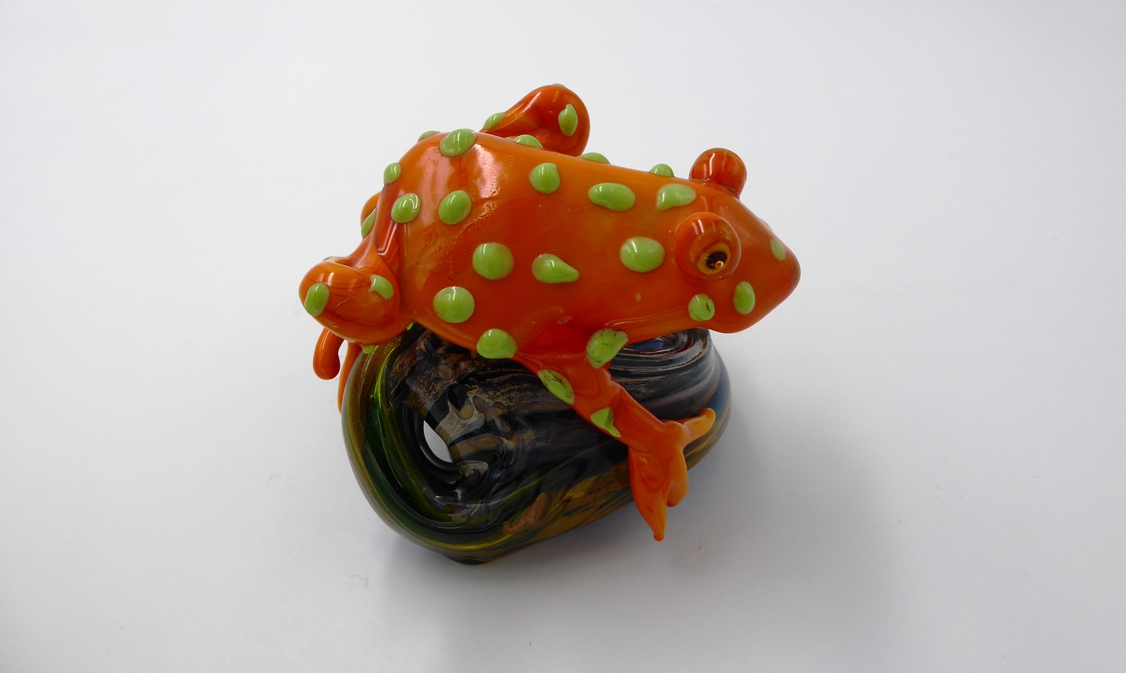 Très belle grenouille en verre soufflé de marque CAFI VENEZIA (Murano)