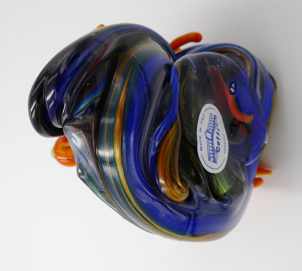 Très belle grenouille en verre soufflé de marque CAFI VENEZIA (Murano)