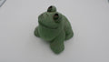 Grosse grenouille en fonte peinte en vert (Ancienne)