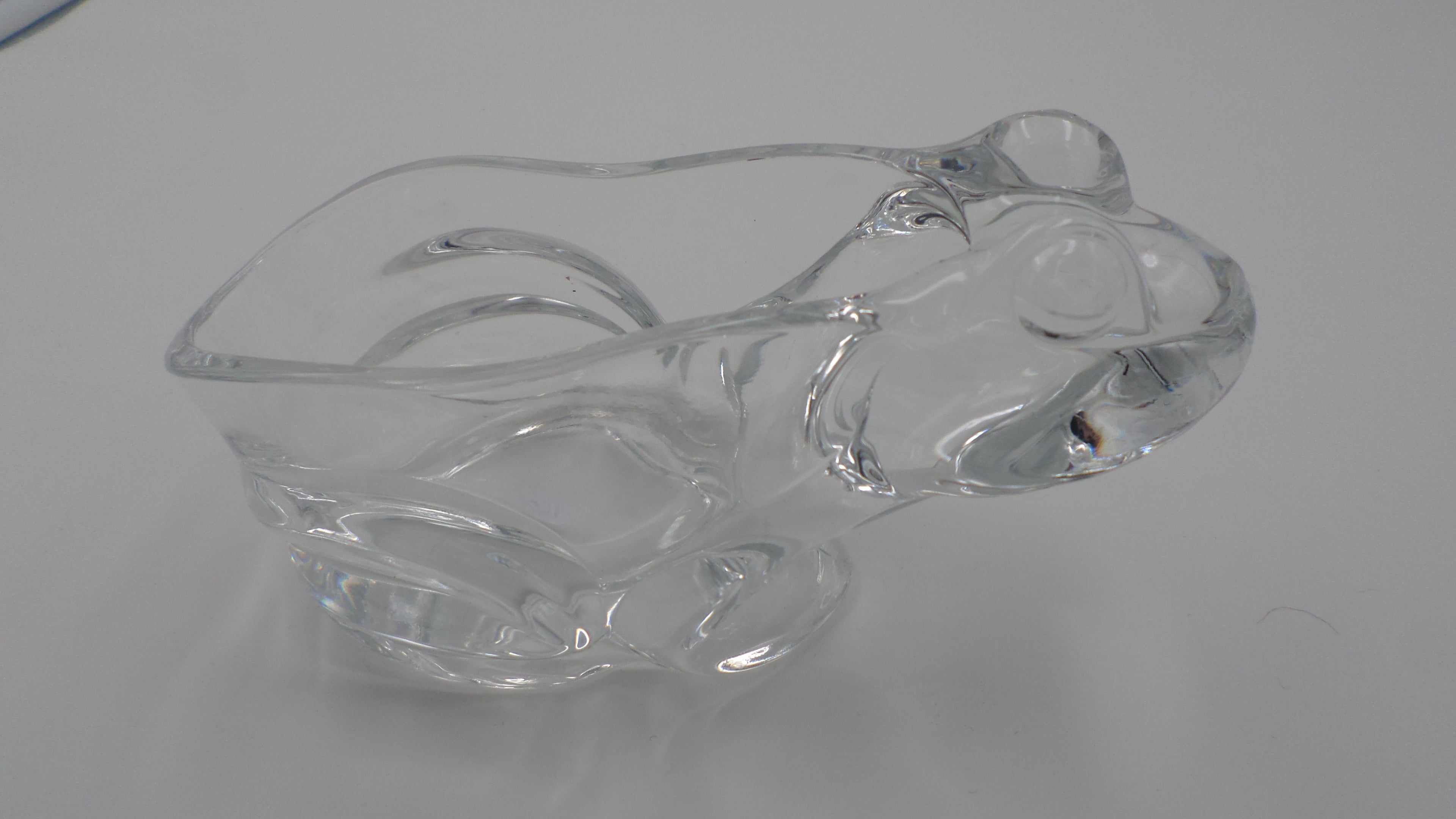 Grosse grenouille en verre