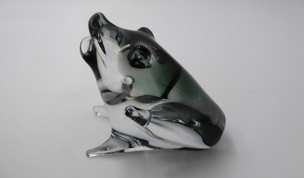 Superbe grenouille en verre soufflé MURANO signé MASSON & Cie