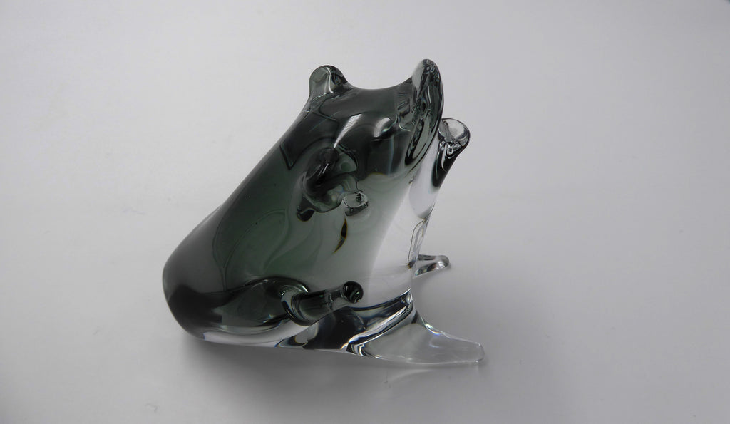 Superbe grenouille en verre soufflé MURANO signé MASSON & Cie