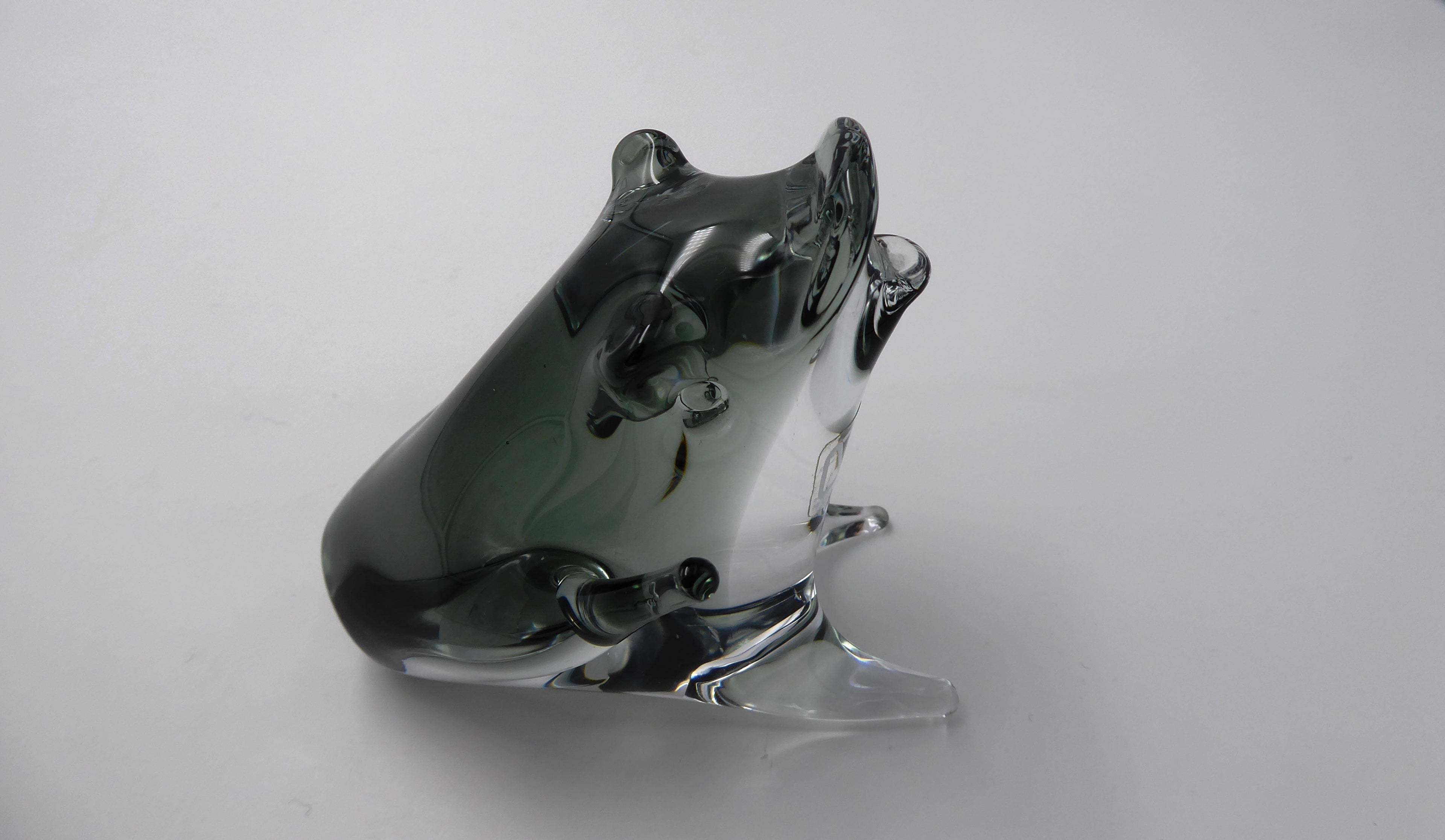 Superbe grenouille en verre soufflé MURANO signé MASSON & Cie