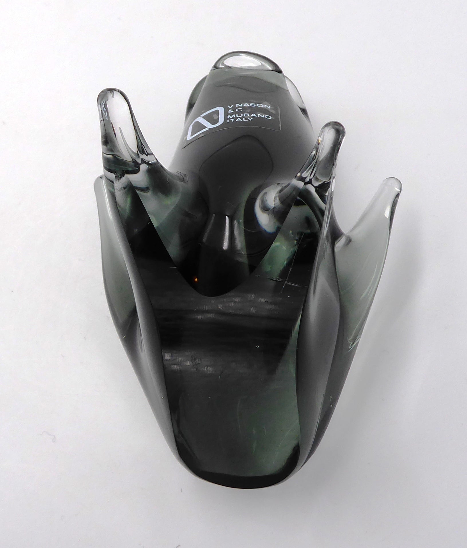 Superbe grenouille en verre soufflé MURANO signé MASSON & Cie