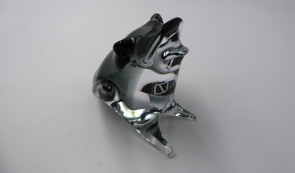Superbe grenouille en verre soufflé MURANO signé MASSON & Cie