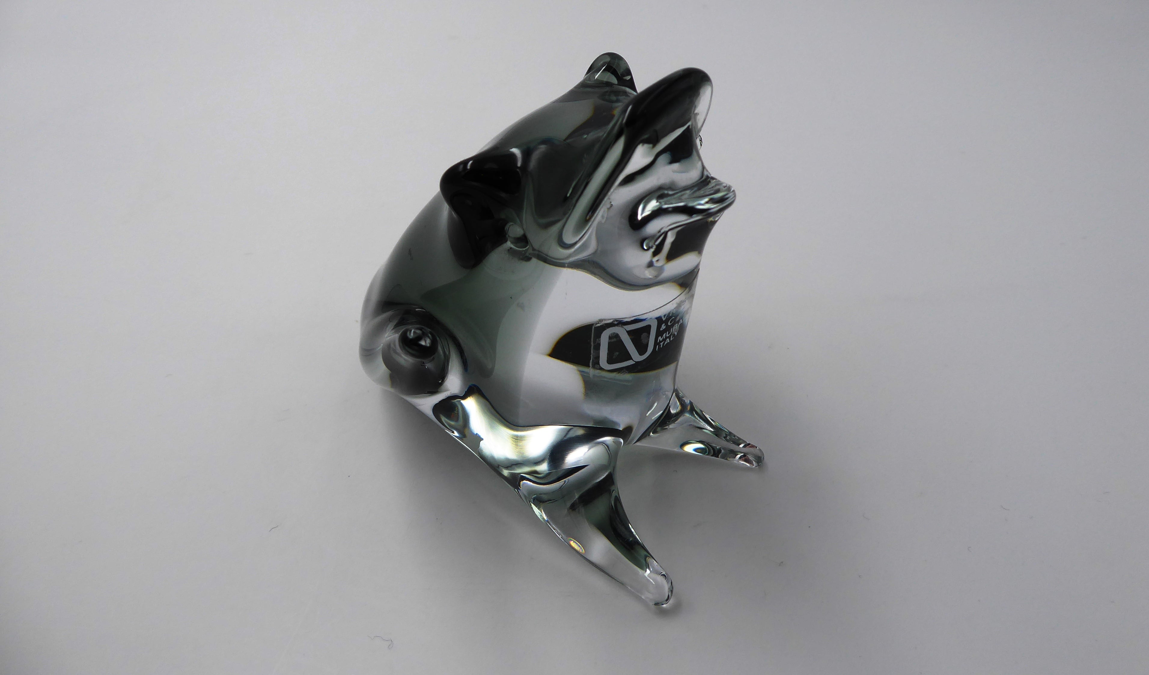 Superbe grenouille en verre soufflé MURANO signé MASSON & Cie