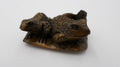 Netsuke deux grenouilles sur un nénuphar signé