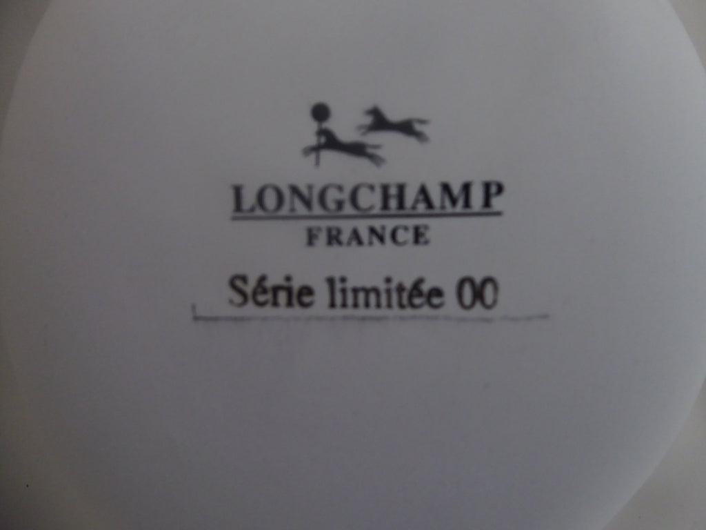 Très rare grand cendrier L'HÉRITIER-GUYOT BLANC signé LONGCHAMP