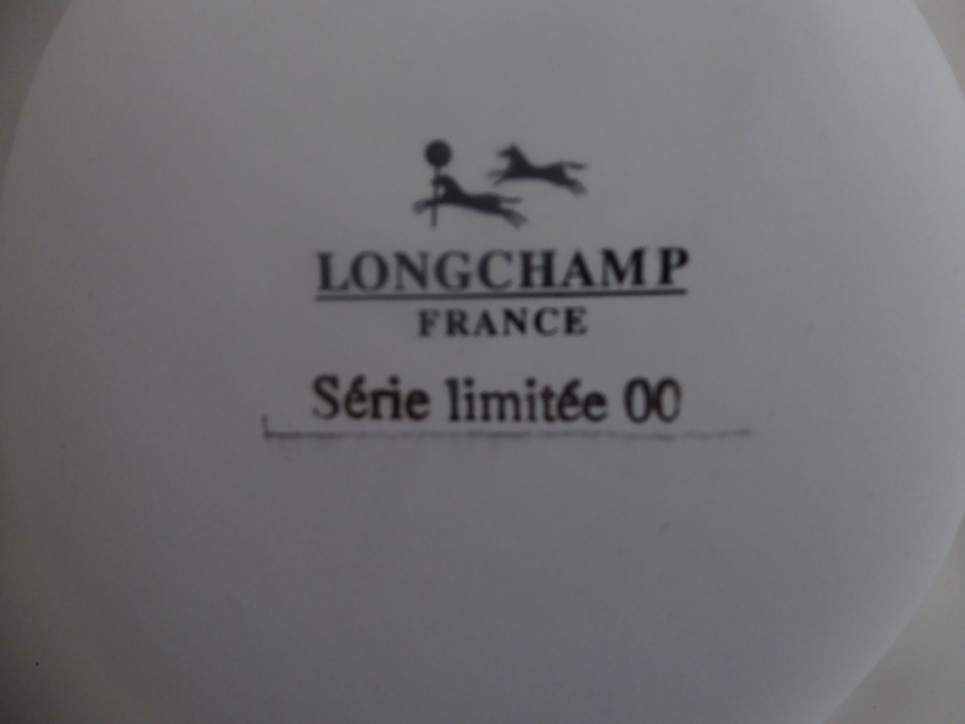 Très rare grand cendrier L'HÉRITIER-GUYOT BLANC signé LONGCHAMP