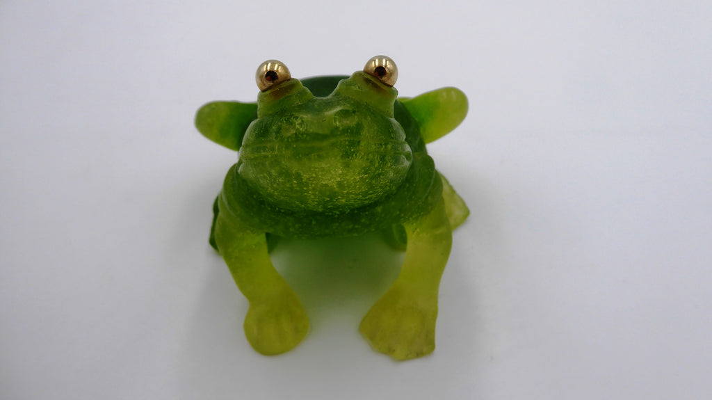 Grenouille DAUM aux yeux dorés