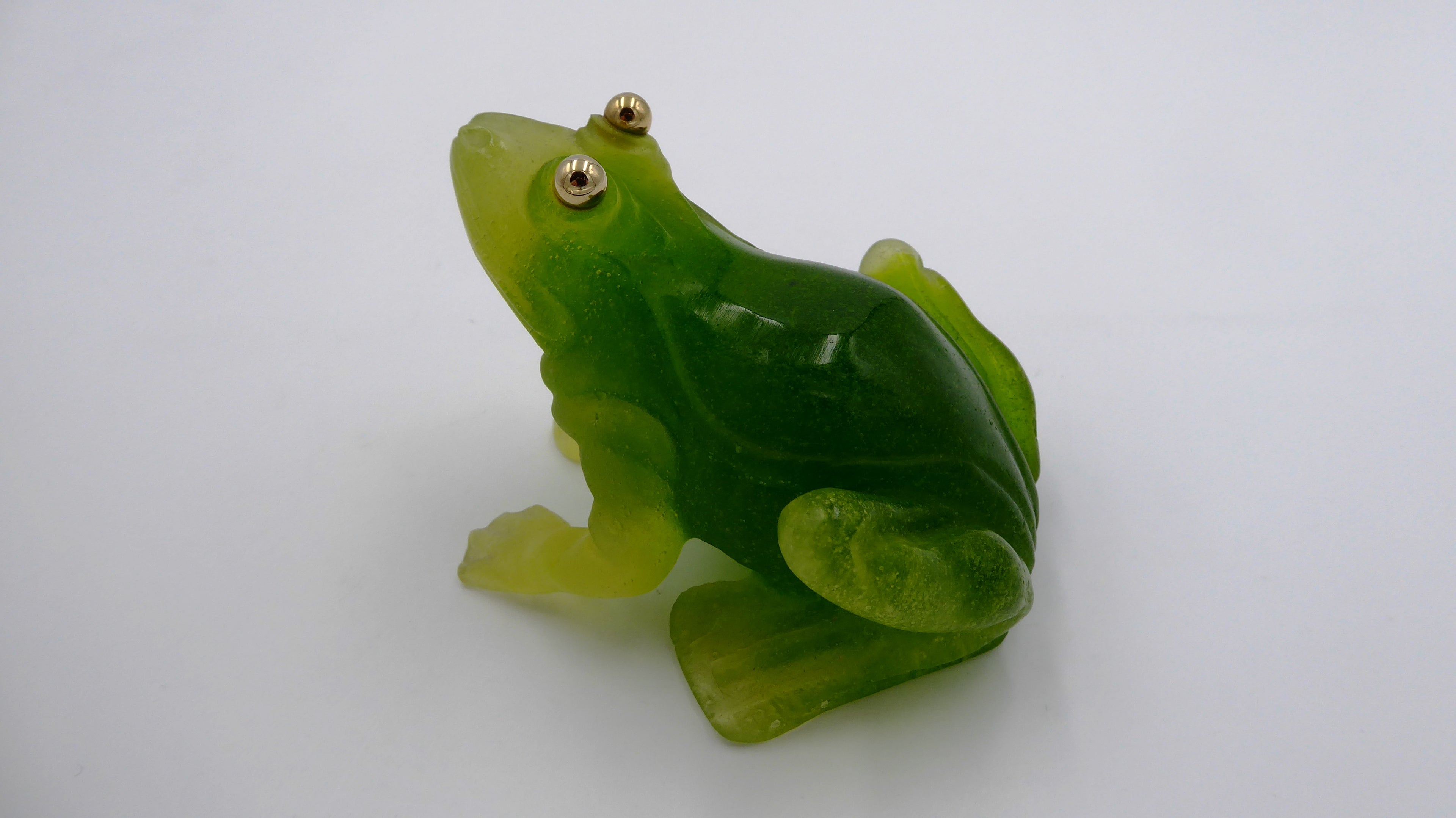 Grenouille DAUM aux yeux dorés