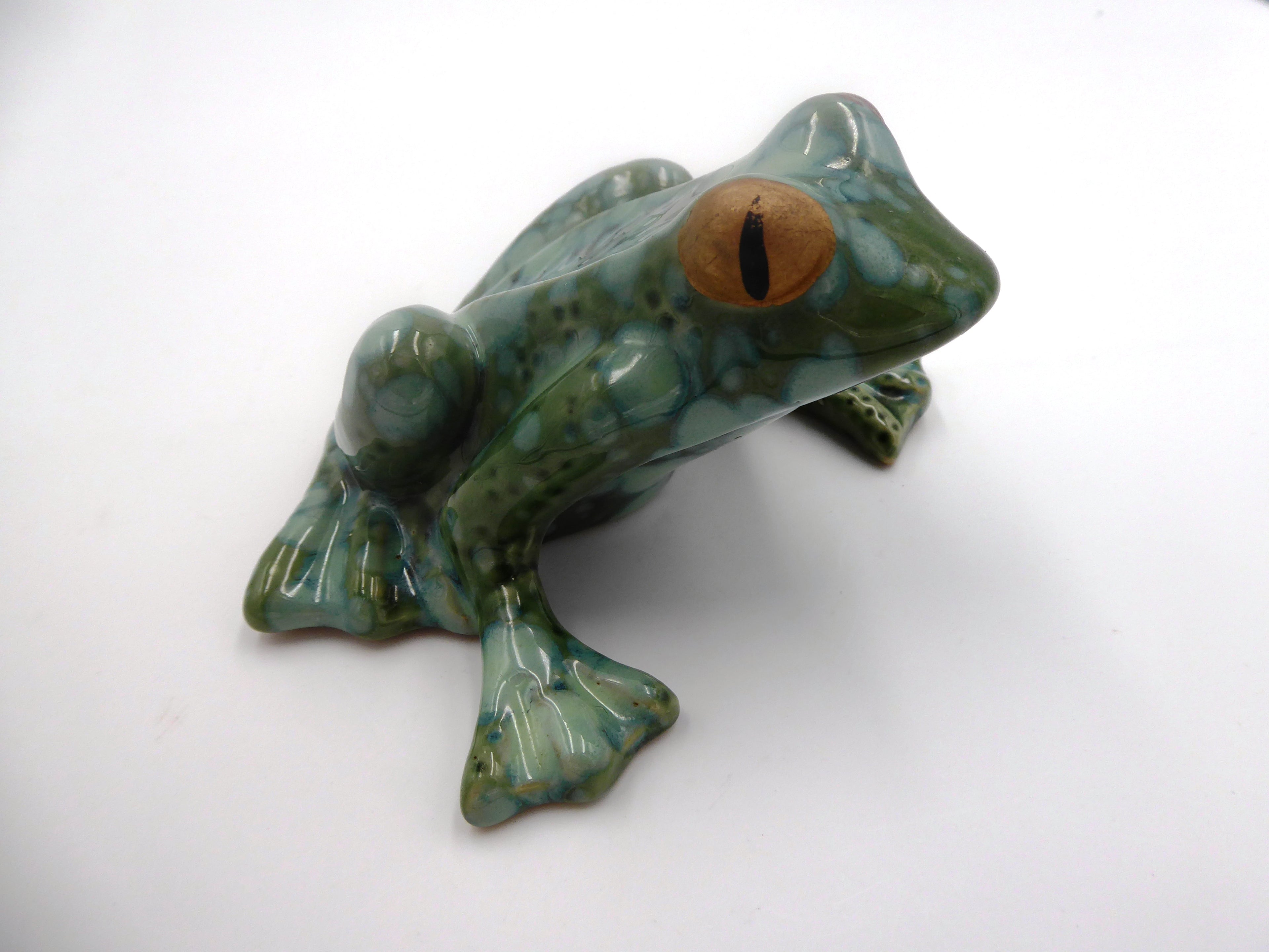 Grenouille anglaise en céramique 12cm - Signé THE POTTING SHED
