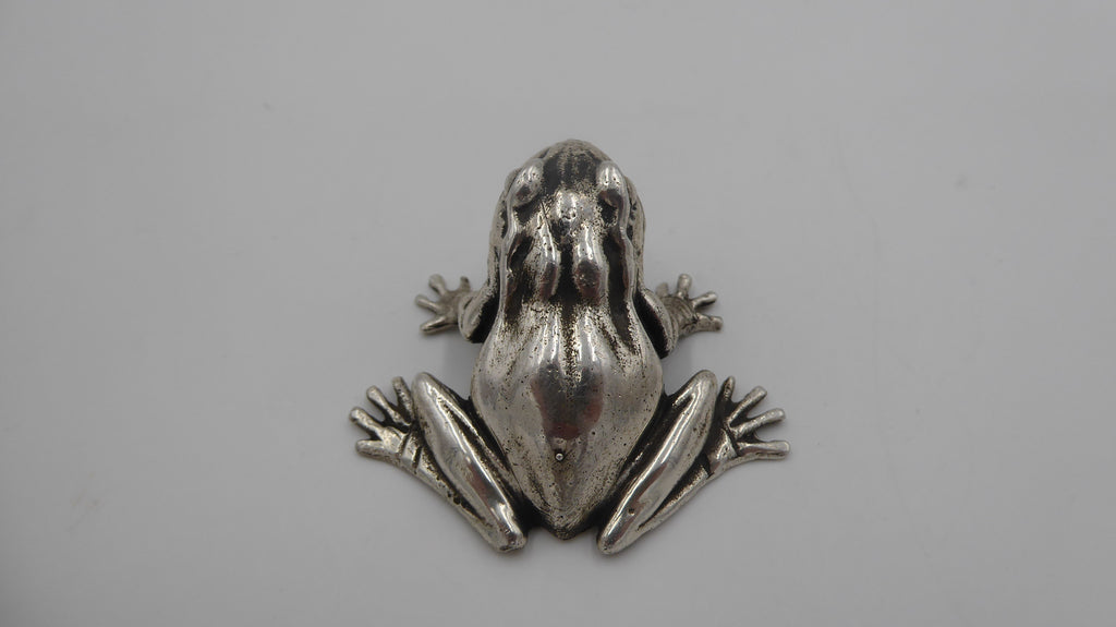 Grenouille en argent massif poinçonnée