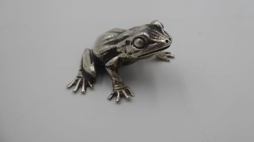 Grenouille en argent massif poinçonnée