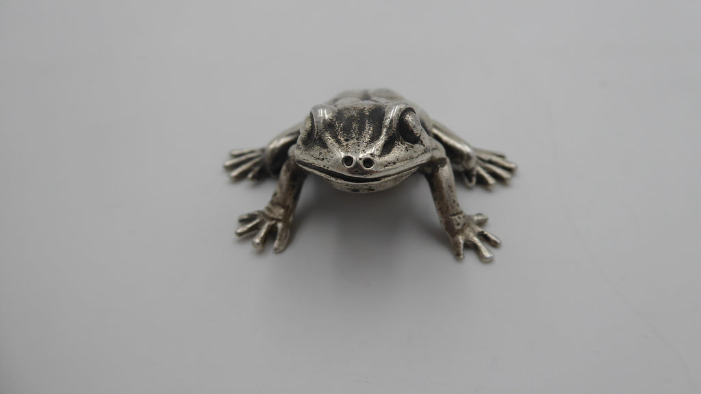 Grenouille en argent massif poinçonnée