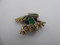 Broche grenouille ancienne provenant d'un bijoutier de ROUEN