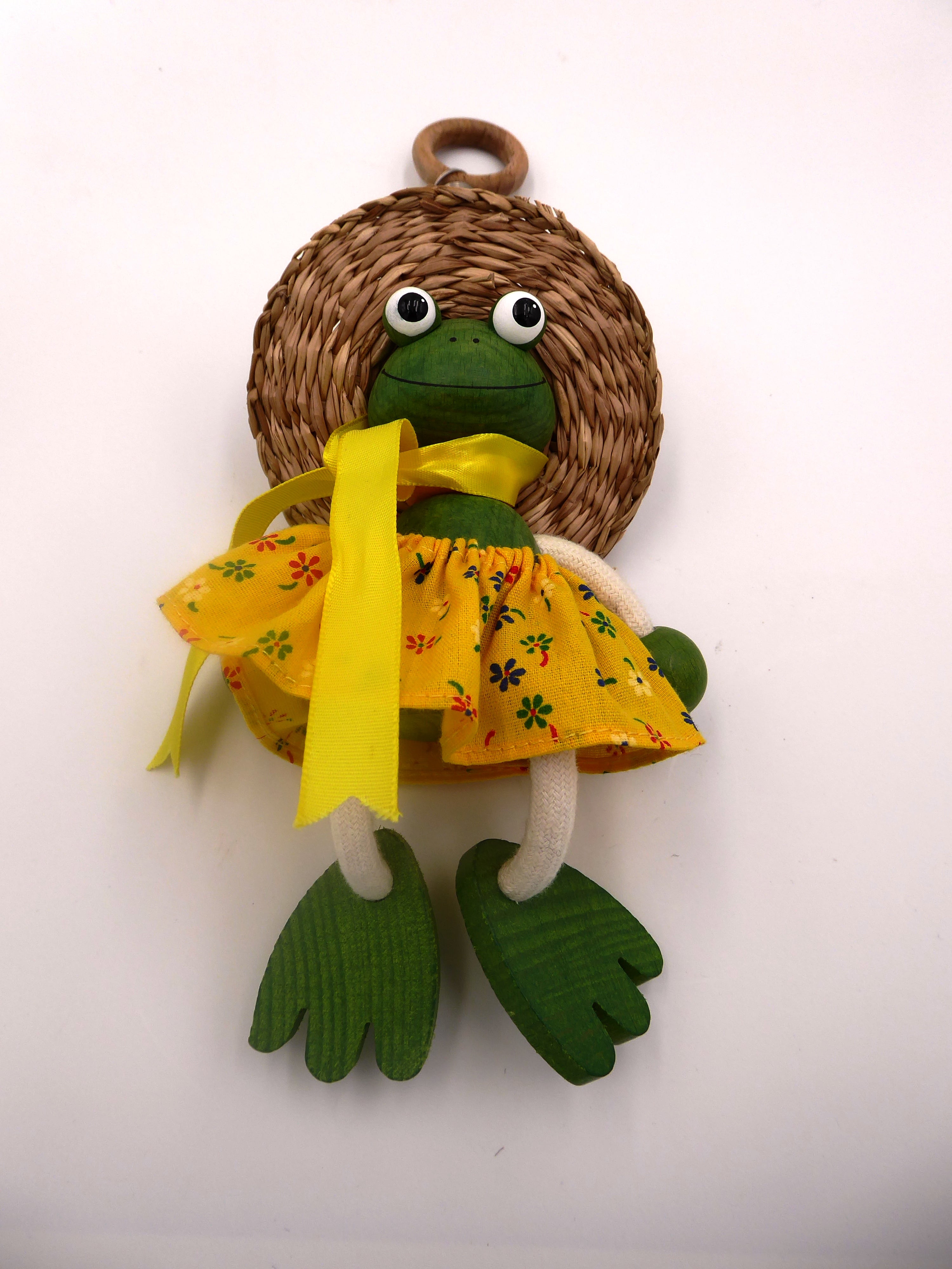 Grenouille avec chapeau à suspendre