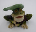 Grosse grenouille en composite avec nénuphar en parapluie