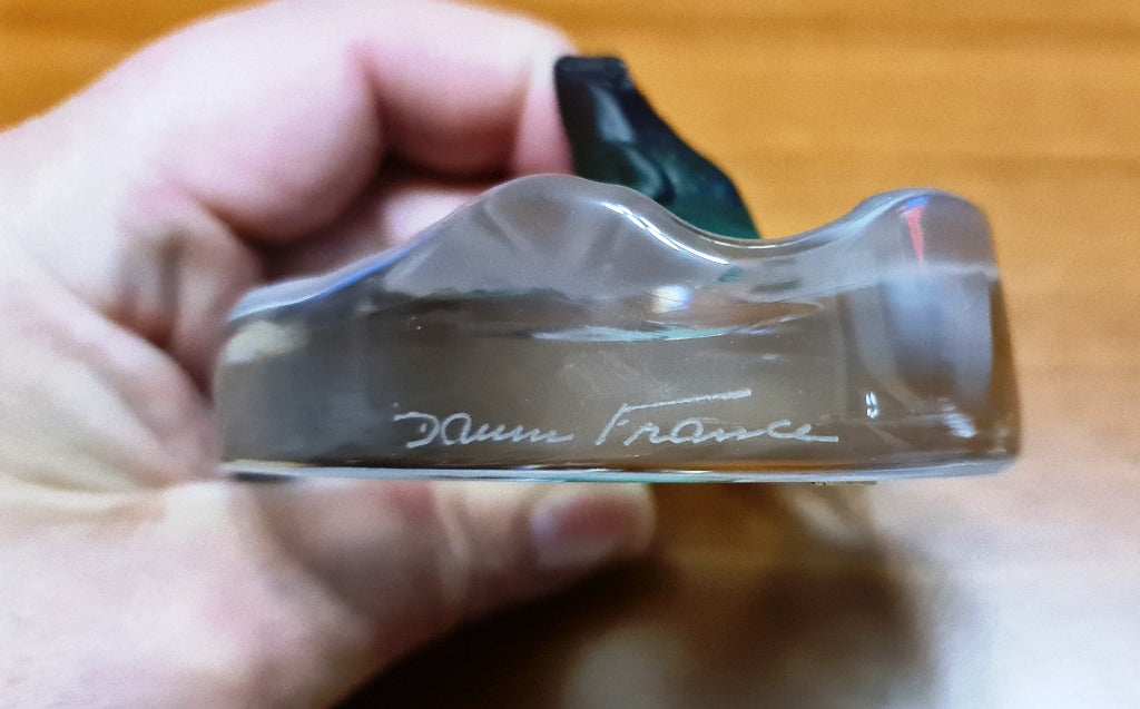 Baguier grenouille DAUM en pâte de verre