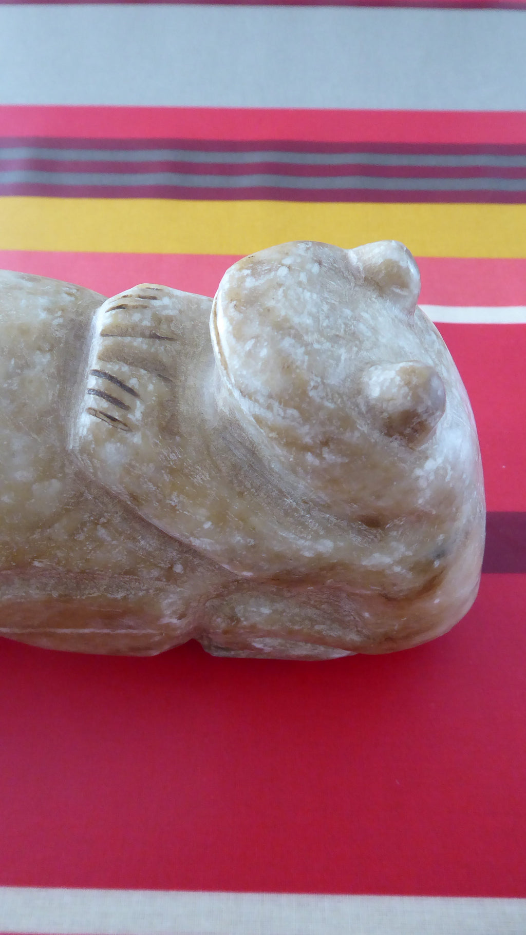 Très rare et imposante sculpture en marbre PHALLUS & GRENOUILLE (Verge)