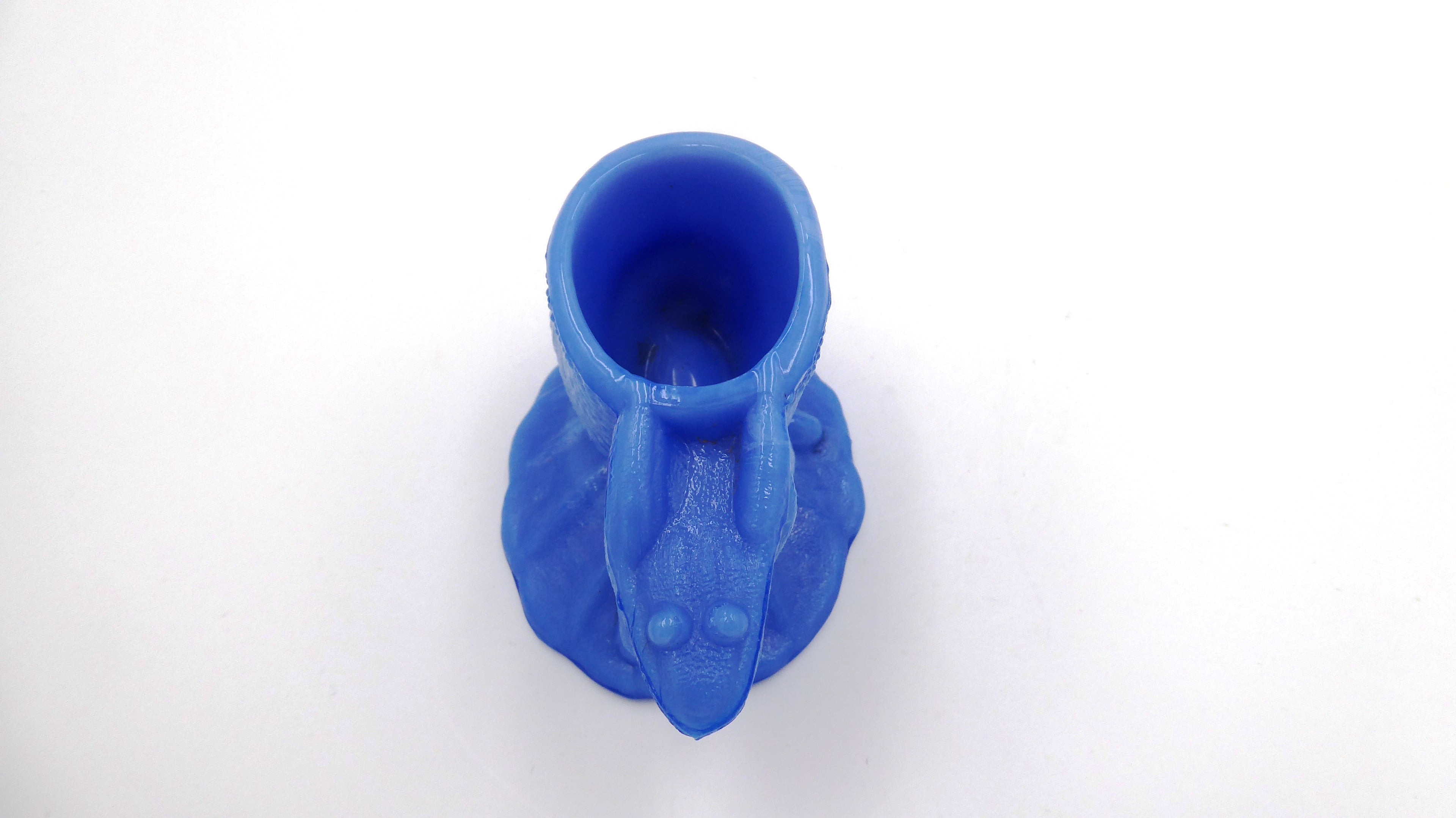 Grenouille en opaline tirant un escargot - Porte cure-dents