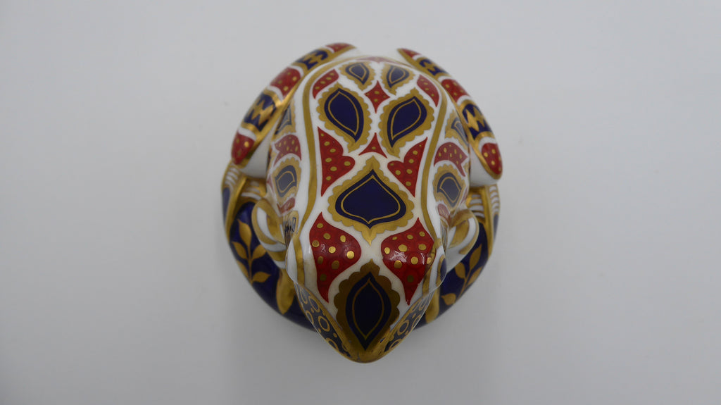 Superbe porcelaine anglaise poinçonnée ROYAL CROWN DERBY nommée CHINA FROG