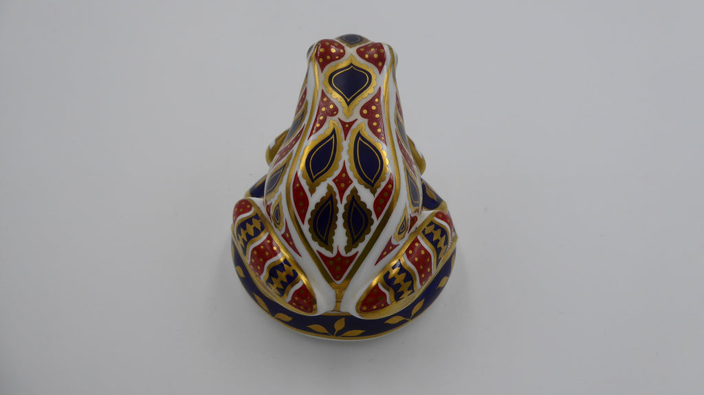 Superbe porcelaine anglaise poinçonnée ROYAL CROWN DERBY nommée CHINA FROG