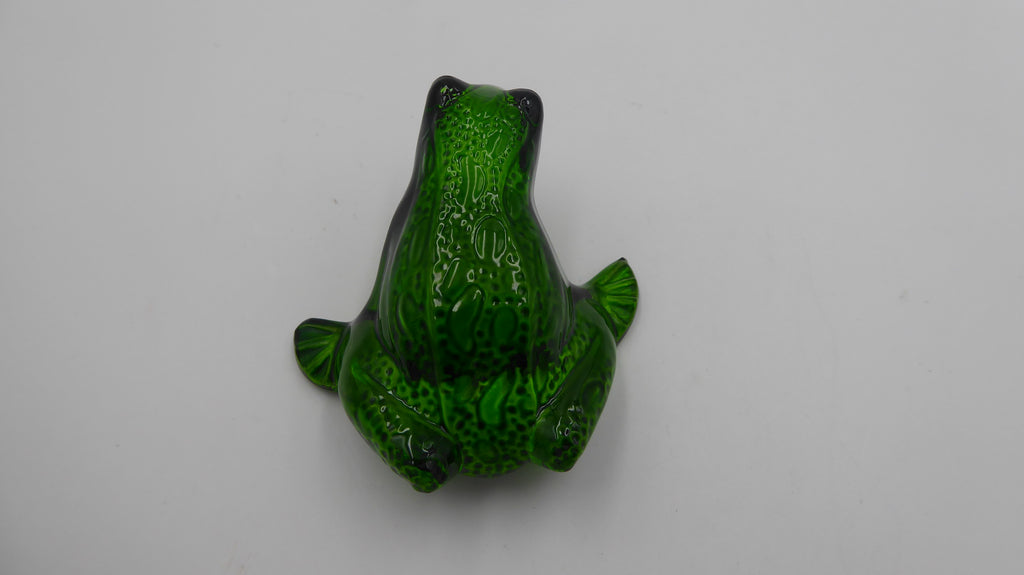 Grenouille sauteuse LALIQUE en cristal vert