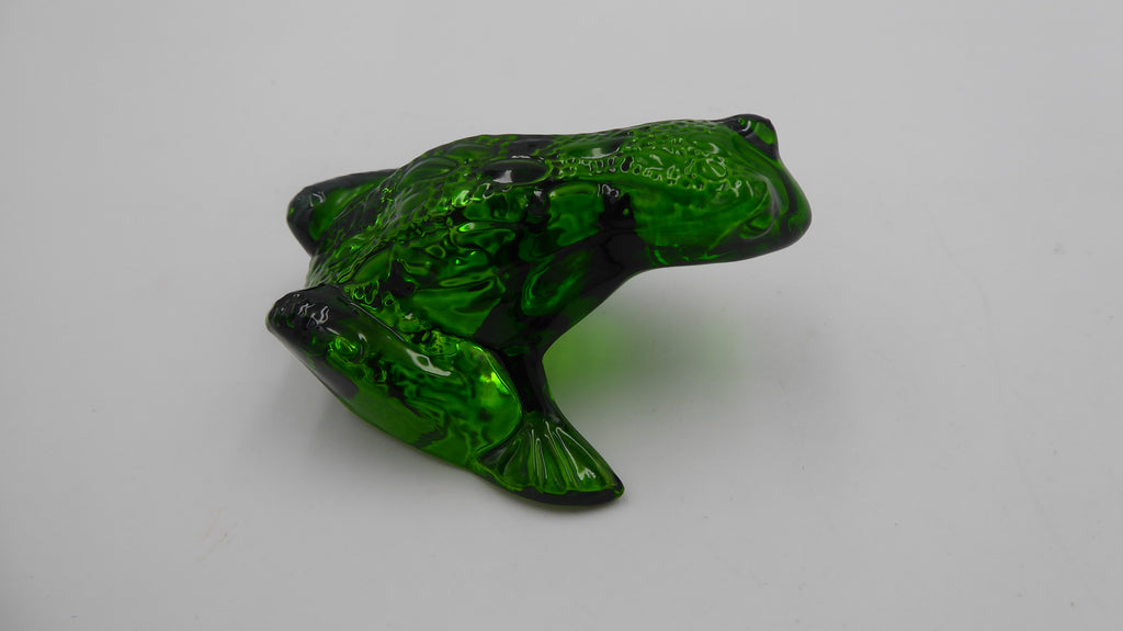 Grenouille sauteuse LALIQUE en cristal vert