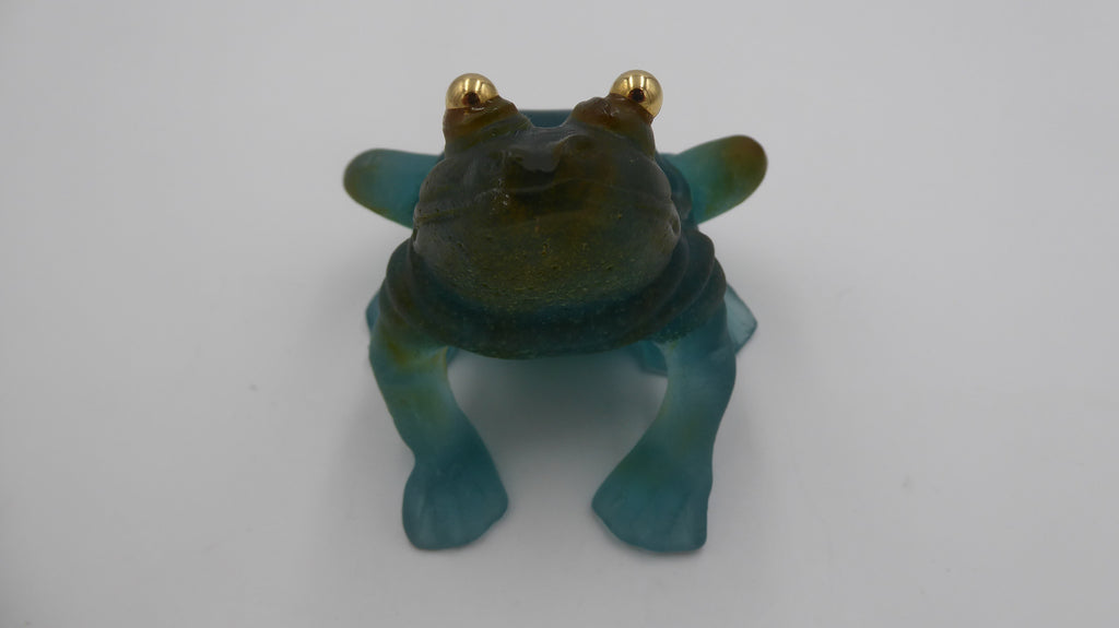 Grenouille DAUM aux yeux dorés