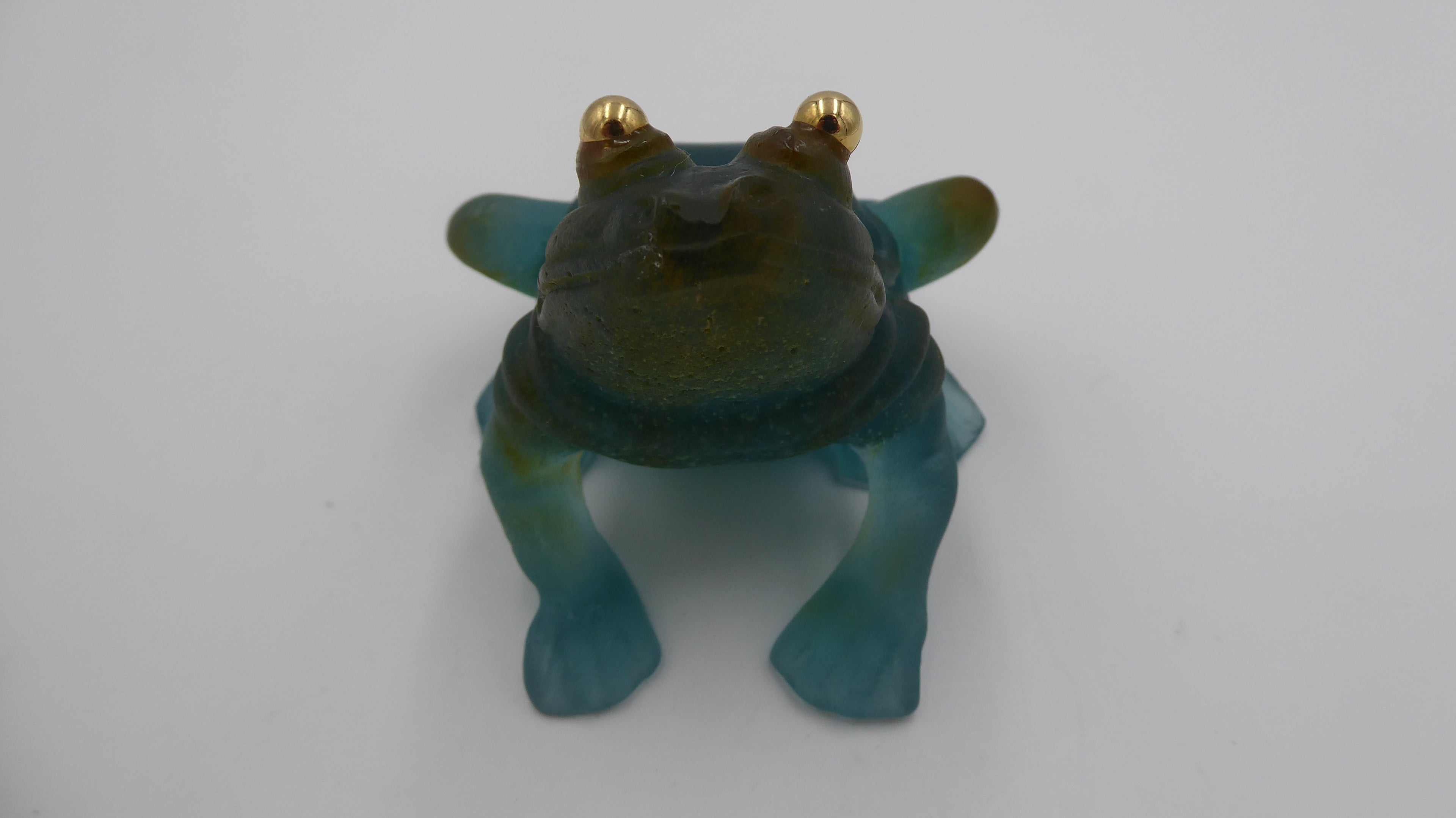 Grenouille DAUM aux yeux dorés