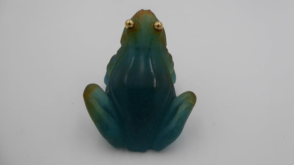 Grenouille DAUM aux yeux dorés