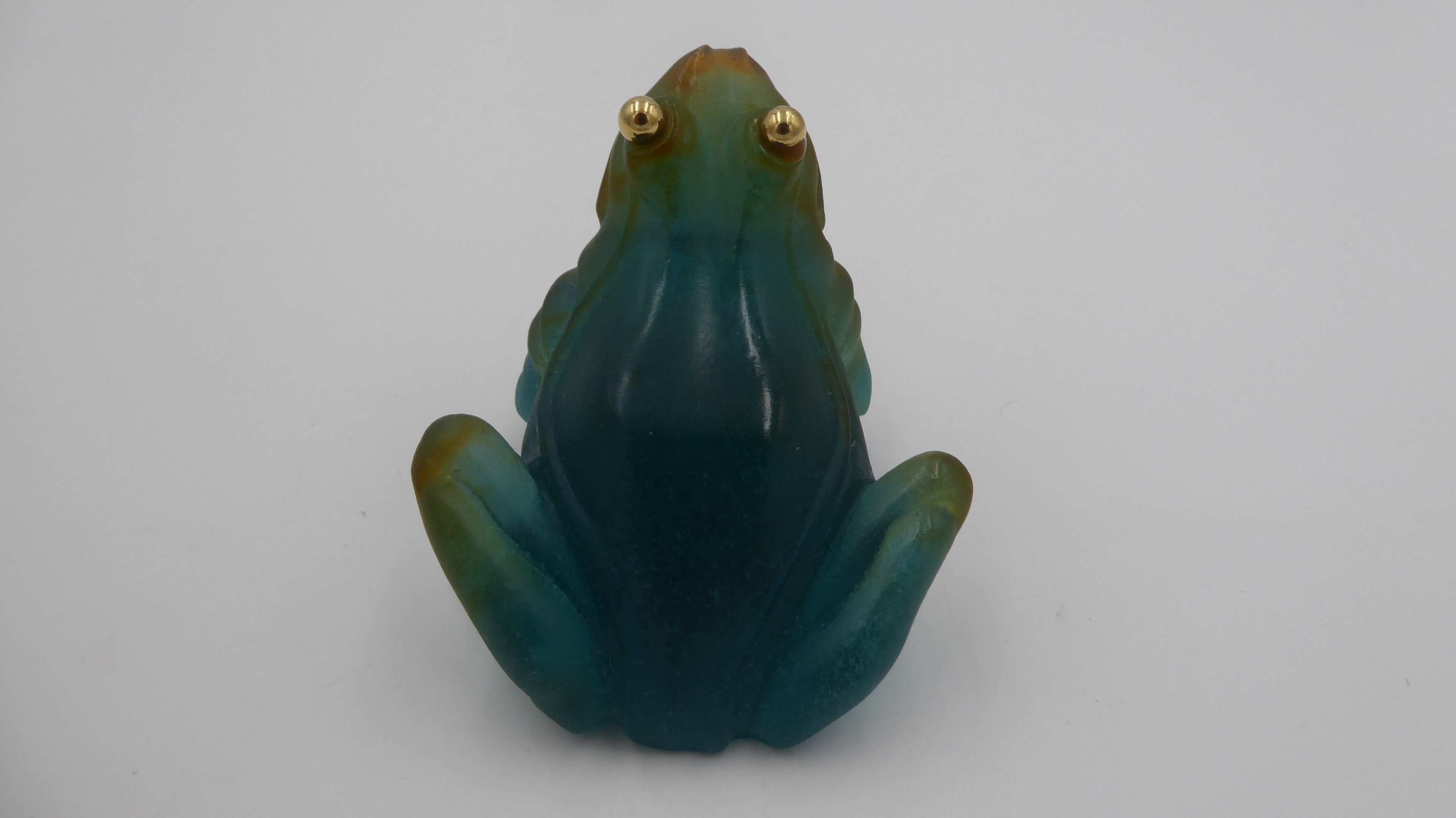 Grenouille DAUM aux yeux dorés