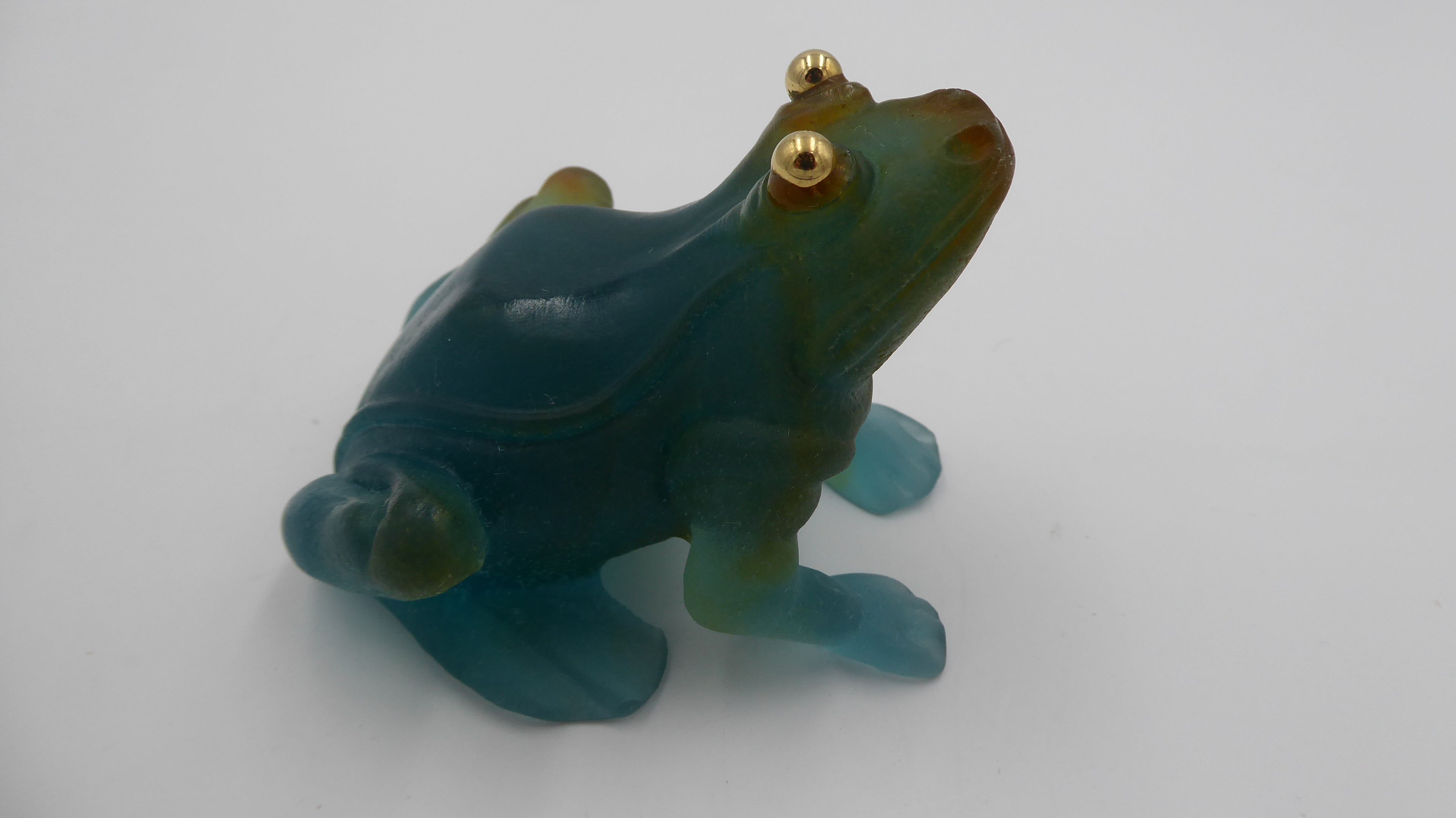 Grenouille DAUM aux yeux dorés