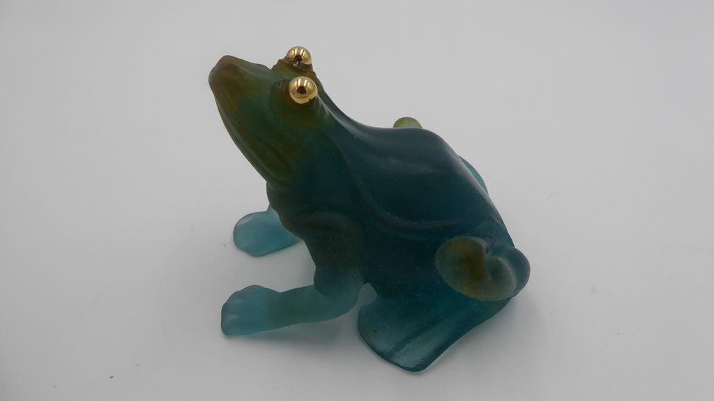 Grenouille DAUM aux yeux dorés
