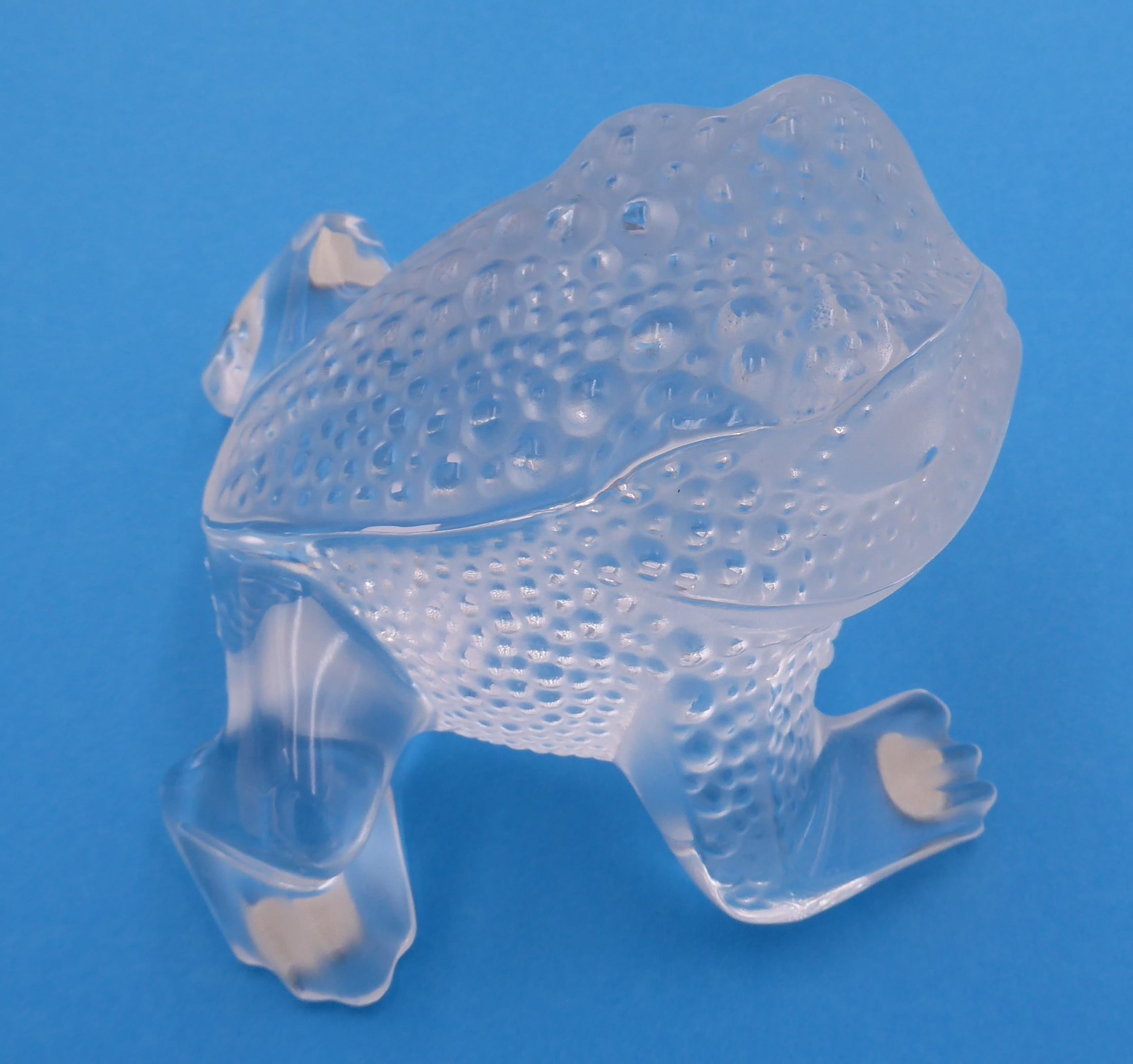 Crapaud GRÉGOIRE Immense succès de chez LALIQUE en cristal incolore