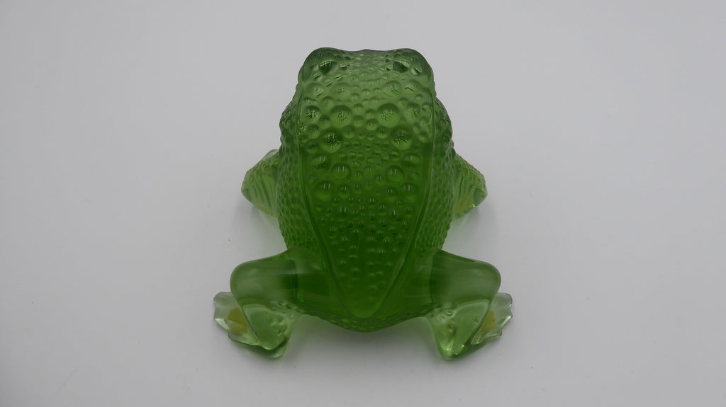 Crapaud GRÉGOIRE Immense succès de chez LALIQUE en cristal vert